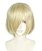 Topcosplay Women or Men Wig Blonde Short Straight Halloween Costume Cosplay Wig With Bangs