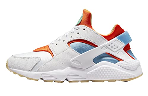 Nike Air Huarache Homme Blanc/Orange Sécurité (DX2345 100), Blanc/orange fluo, 43 EU