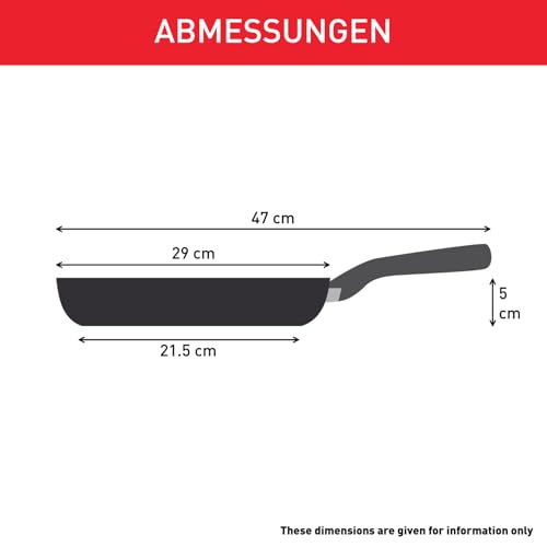 Foto von Tefal Duetto Pfanne 28cm, Edelstahlpfanne Induktion, Antihaftversiegelung, Thermo-Signal bei idealer Brattemperatur, leichte Reinigung, Kochen und Anbraten, für alle Herdarten geeignet, A70406