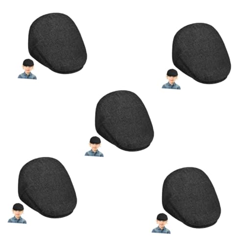 PACKOVE 5 Piezas Boina para Sombrero de Gorras de Sombrero de Sombreros para Sombreros Planos Gorra de Gorras Planas para Sombrero Plano de Lana