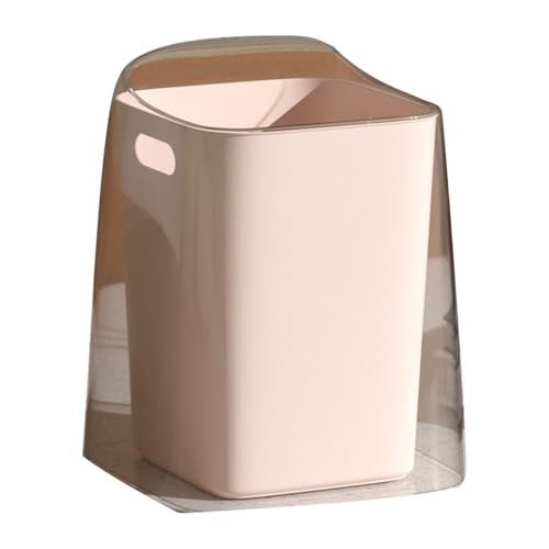 Poubelle de bureau en plastique pour chambre et salon rose
