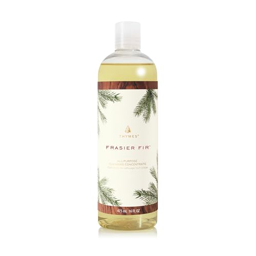 Thymes Heritage All Purpose Cleaner Concentrate - Frasier Fir Scented Household Cleaning Supplies - Pine Scented Household Scrub for Countertops, Bathtubs, Ovens, Sinks, Biodegradable (16 fl oz)