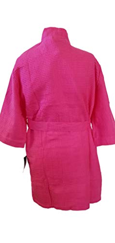 Monogrammed Bathrobes Cotton Waffle Short Names Design Initals3