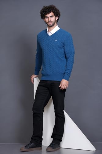 Image of GODFREY V Neck Full Sleeve Sweater for Man Winter Pullover