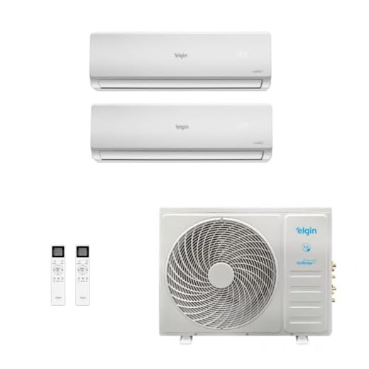Ar-Condicionado Multi Split Inverter Elgin 18.000 (2x Evap HW 12.000) Quente/Frio 220V