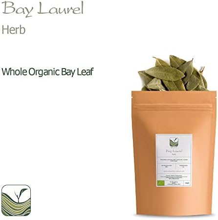 Bay Leaf Organic Herb Laurel - Whole Culinary Quality Leaf - 50g