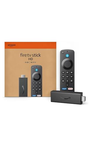 Amazon Fire TV Stick HD | TV and Volume controls | Free TV, Alexa Voice Remote and smart home controls | HD streaming