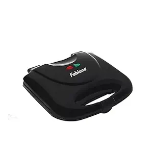 Fabiano Sandwich Toast, 750 Watts with 4 Slice Non-Stick Toast (Black)