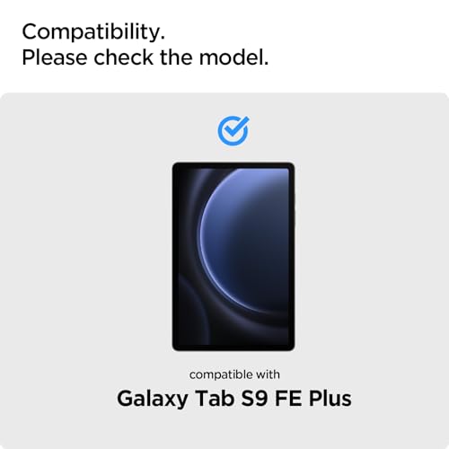Spigen Glas.tR Slim Schutzfolie kompatibel mit Samsung Galaxy Tab S9 FE+, Kristallklar, Kratzfest, 9H Härte Folie – Ansicht 2