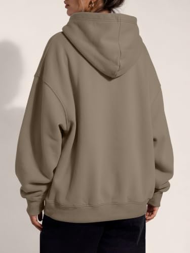 Image of Trendy Queen Women Oversized Hoodies Fall Outfits | Gentle Skin Feel, Aesthetic Drop Shoulder, Large Kangaroo Pocket, Seamless Daily Outfit Match