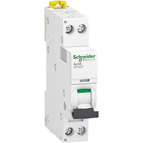 Schneider Electric Acti9 iDT40T MCB Leitungsschutzschalter Typ C, Pol 1P+N 16A 230V, Abschaltvermögen 6 kA Acti 9