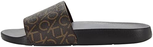 Calvin Klein Women's Athens Slide Sandal, Brown, 8 | Image 3