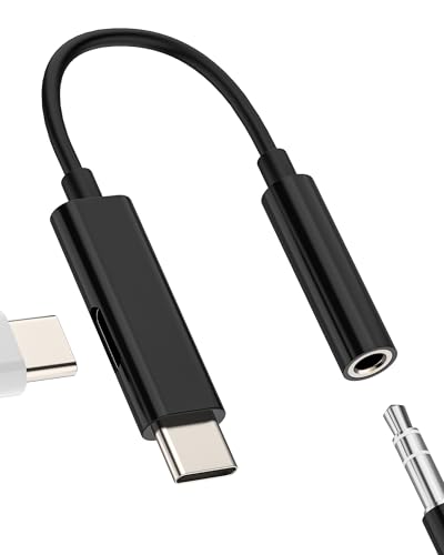 USB C - AUXA_v^[ wbhzWbNI[fBI iPhone 17 16 15 Pro Max (2in1) Type C 3.5mm P[u[d A_v^[ L PD[dR[h }CNCzRlN^[ Samsung S22Ή