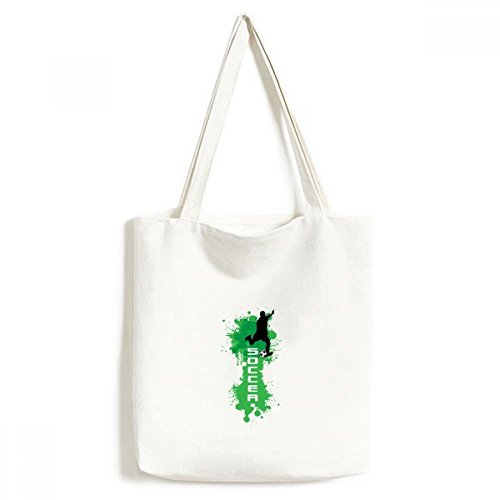 Sac de football en toile multicolore lavable pour le sport et le shopping