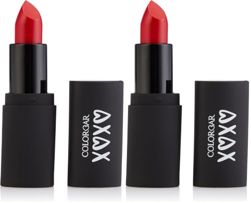 Image of Colorbar XOXO Everlasting Matte Lipstick-Red Hood 019 | Infused with Jojoba Oil, Coco Butter and Vitamin E | Paraben Free | Full Coverage. (Pack of 2)