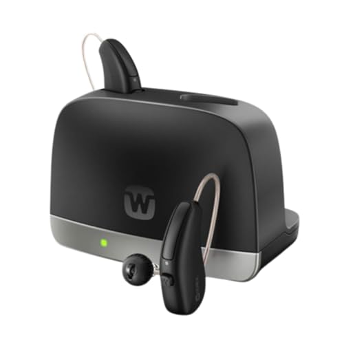 Allure Standard Hearing Aid Charger Compatible with Allure RIC RD Hearing Aids | Fast Reliable Charging Dock | Compact Easy-to-Use Design for Daily Hearing Aid Care