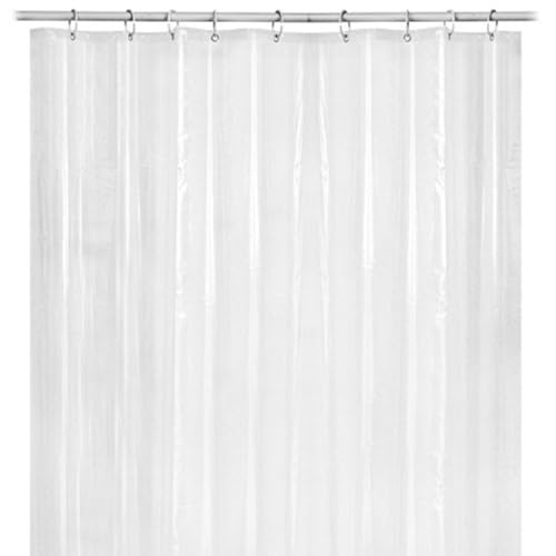 KELINFONG Clear Shower Curtain Liner, 72x72 Inches Lightweight PEVA Plastic Waterproof Clear Shower Curtain with Rustproof Grommets and Hooks,See-Through Shower Curtain for Bathroom Home Bathtub - image 4