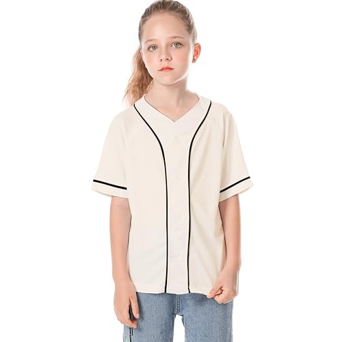 Image of Yuji Itadori Kids Baseball Jersey Button Boys Short Sleeve T-Shirts Hip Hop Fashion Casual Sports Solid Color Shirt