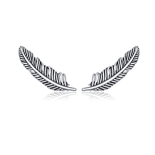 Boucles d'oreilles plume argent pour sublimer votre style bohème au quotidien
