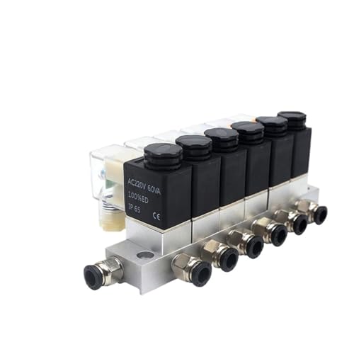 Électrovanne à air multivoie 2V025-08 avec commande électrique unique DC24V stable - 2