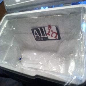 Miniatura 5 de Allinliner Forro de plástico para enfriador  Forro enfriador desechable  Sin BPA para pesca, camping, barbacoa, carnicería, bebidas, bolsas de hielo