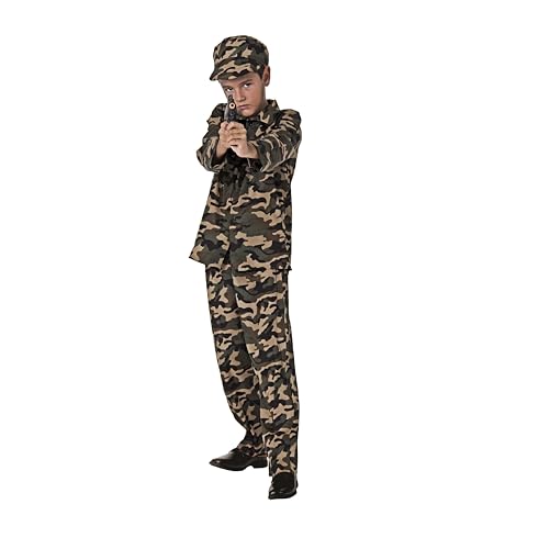 Juguetutto - Disfarce soldado militar infantil (10-12 anos)