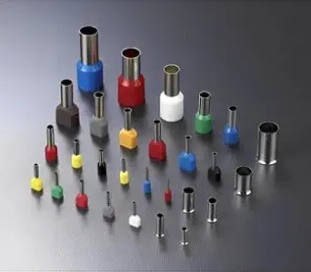 HOONG - Yellow E4009, 4.00mm SINGLE EHI TERMINAL, Pack of 100 Single Copper Crimp Connectors with Single Wire Ferrule, Insulated Pin Cord End Terminals