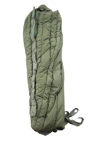 Military Outdoor Clothing Previously Issued US Army Subzero Extreme Cold Down Mummy Sleeping Bag