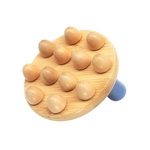 perfeclan Cepillo de Masaje de Madera para Relajación Corporal Completa, Masajeador Corporal para Cuello, Cintura Y Piernas.