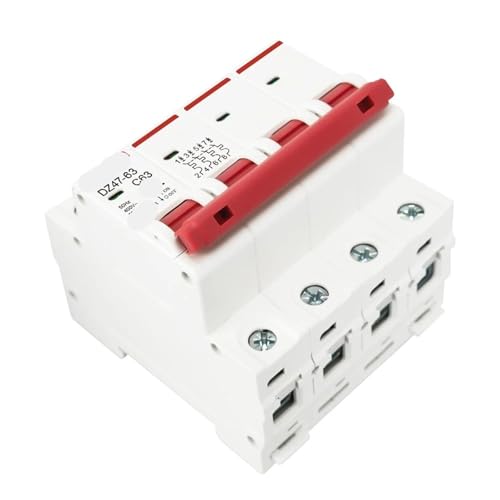 Disyuntor tipo C DZ47 de alta capacidad de corte 6KA para cuadros electricos de 35 mm