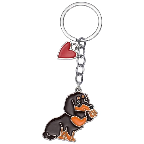 WEWAYSMILE Welpe Schlüsselanhänger, Hunde Schlüsselanhänger, Niedlicher Welpe-Schlüsselanhänger, Für Dekor Auto Schlüsselanhänger Tag Personalisierte Geschenk, Länge: 4,09 Zoll/10,4 cm