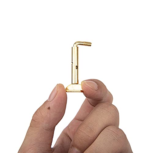 2 peças de parafusos de apoio de queixo de violino de latão Yootones 4/4 3/4 grampos de descanso de