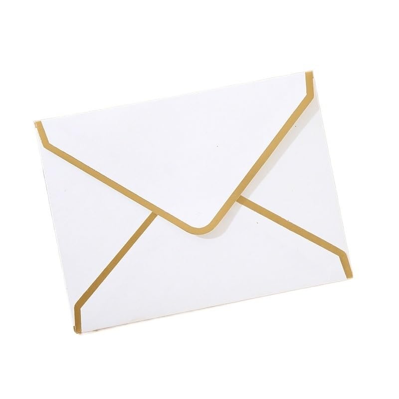 Einladungsumschläge, Vergoldungsumschläge, 50 Stück, mehrfarbig, mehrere Größen, Hochzeit, DIY, Einladungen, Briefpapier(50pcs 11.4x16.2cm B)