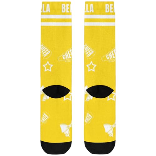 Cheerleader Crew Sock Custom Cheer Socks with Your Name Personalized Cheer Accessories3