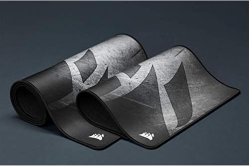 Corsair MM300 PRO Tapis de Souris Gaming, Tissu Résistant aux Éclaboussures Premium (Surface de 93 cm sur 30 cm, Textile Micro-Maille, Caoutchouc Épaisse 3 mm, Base Antidérapante) Élargi, Noir/Gris