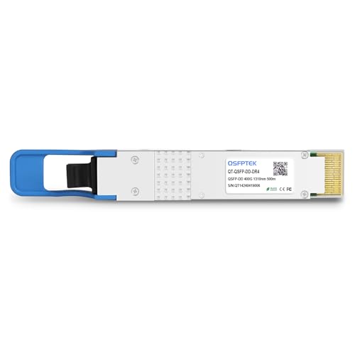 Image of QSFPTEK 400GBase QSFP Module DR4 QSFP-DD PAM4 1310nm 500m DOM MTP /MPO SMF Optical Transceiver Module Compatible with Cisco QDD-400G-DR4-S -1pack