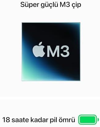 Apple 2024 M3 çipli 13 inç MacBook Air Laptop: 13.6 inç Liquid Retina Ekran, 16 GB Birleşik Bellek, 512 GB SSD Depolama, 1080p FaceTime HD Kamera, Touch ID. Yıldız Işığı - Görsel 4