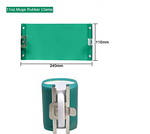 INTSUPERMAI 3PCS Sublimation Silicone Mug Wrap Heat Press Silicone Mug Clamp 11OZ Cup Clamp Fixture for 3D Printing Transfer