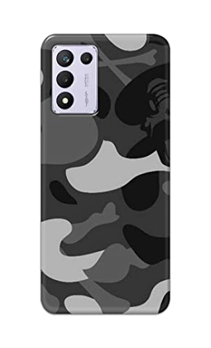 Image of Printed Hard Back Cover Case for Realme 9 5G Speed Edition | Realme 9 5G SE | Realme 9 SE 5G Back Cover (Army Pattern) -702