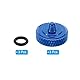 PATIKIL Kamera-Auslöserknopf, 3er Pack Soft Shutter Release Button Reiner Kupfer-Kameraknopf Graviert Geeignet für DSLR/SLR-Kamera, Blau