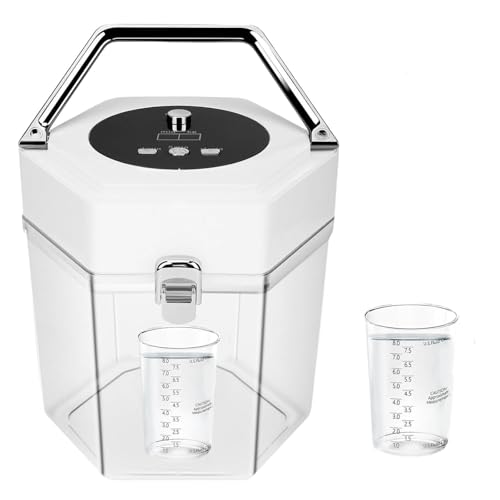 Resin Bubble Remover with Timing, 3–20 Minutes Effective 99% Bubble Removal, 99 kPa Resin Vacuum Chamber, 2L Epoxy Resin Bubble Remover Machine for Resin Molds Arts Crafts Jewelry Making