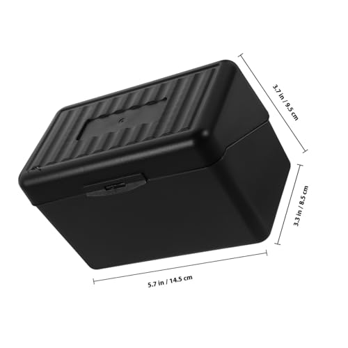 Gadpiparty カードホルダー 卓上名刺収納ボックス シンプルデザイン プラスチック製 カード整理ラック ビジネスオフィス用 ブラック