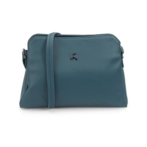 Image of Mochi Women Casual Faux leather Soft Body Zipper closure Solid Sling Bag