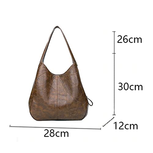 Bolsa de Mão Feminina Vintage Bolsa de Ombro Morashop (Café)