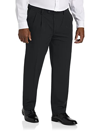 Oak Hill by DXL Men's Big and Tall Easy Stretch Pleated Dress Pants