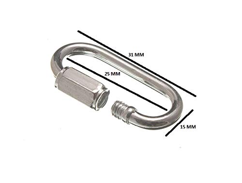 3 x Quick Link Chain Repair Joiner Fasteners M3 BZP Rust Proof Steel