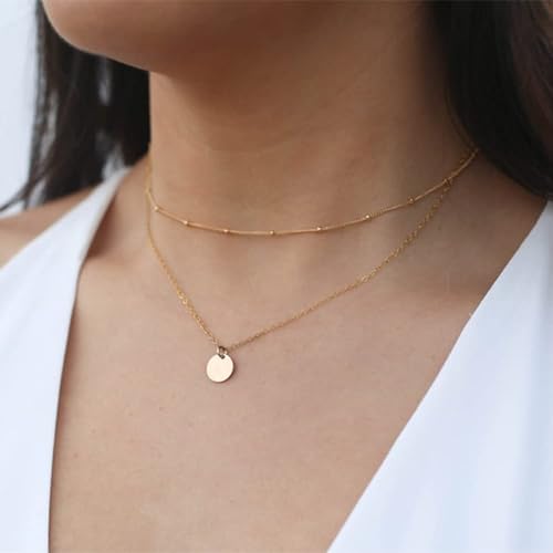 Collier double couche en zircon pour femme chic - 4