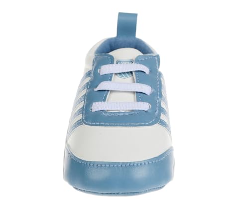 K-Swiss Infant Shoe - Boys Athletic Crib Soft Bottom Baby Shoes - Sneakers and First Walking Shoes for Babies, Blue, 14