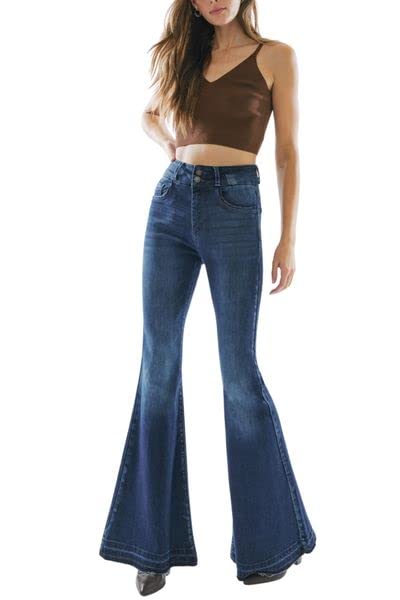 Kancan Ultra High Rise Super Flare Jeans KC7896D