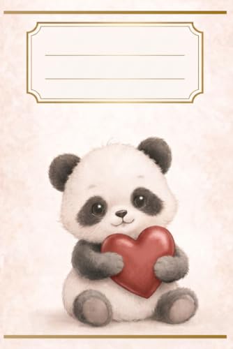 Cute Baby Panda Composition Notebook: Wide Ruled Aesthetic Coollege Ruled Line Paper Journal, 75 Pages, Soft Matte Cover/ Back to School Supplies & Notebook for Kids, Girls , Boys, Teens, Panda Lovers image 2